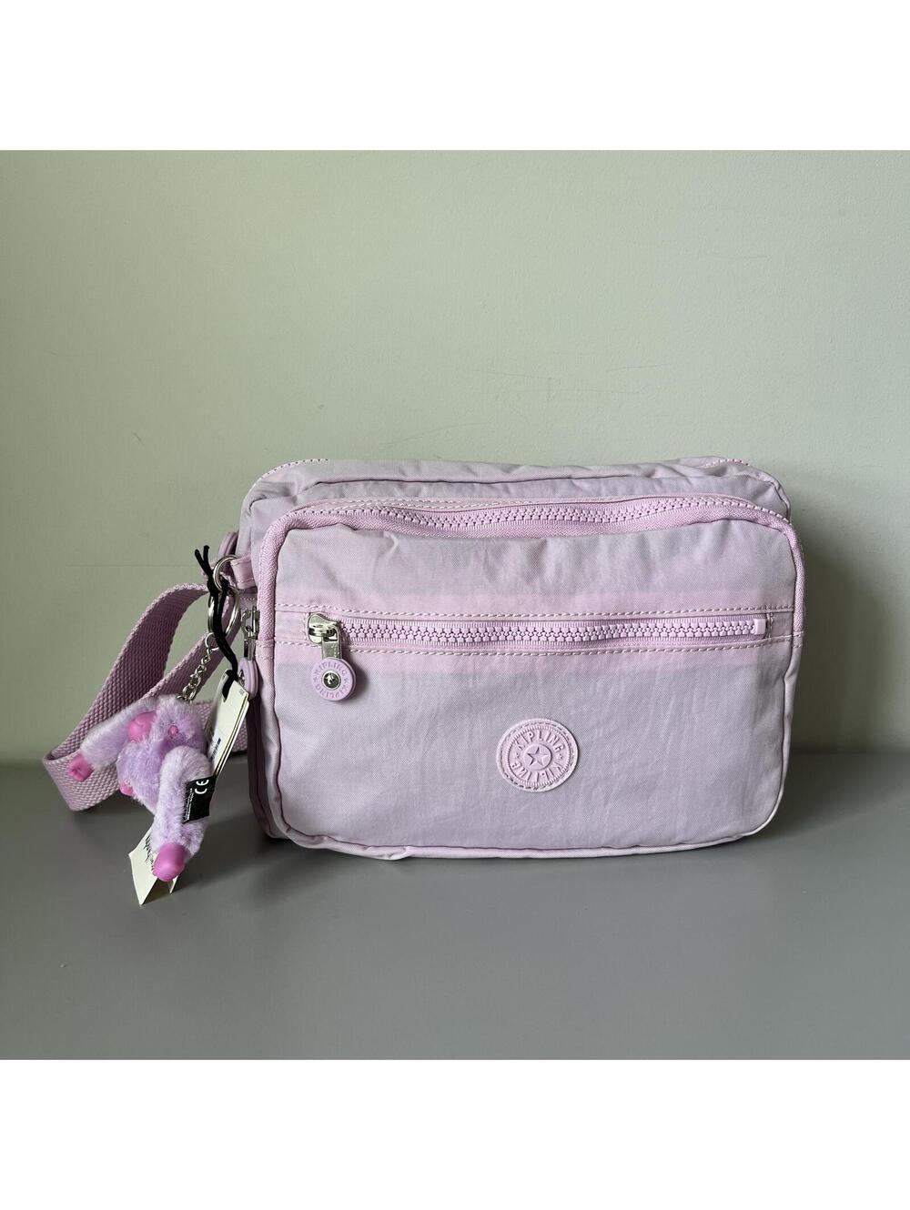Kipling Deena Crossbody Bag in Pink Purple Age NWT